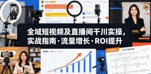 全域短视频及直播间千川实操,实战指南·流量增长·ROI提升(更新)-虚拟资源库