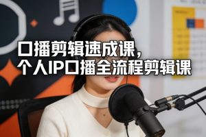 口播剪辑速成课,个人IP口播全流程剪辑课-虚拟资源库