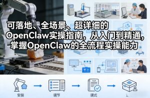 可落地、全场景、超详细的OpenClaw实操指南，从入门到精通，掌握OpenClaw的全流程实操能力-虚拟资源库