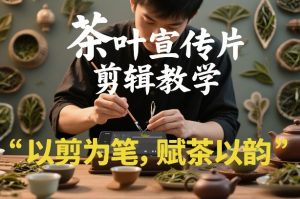 茶叶宣传片剪辑教学,以剪为笔,赋茶以韵,新手也能拍出高级感-虚拟资源库