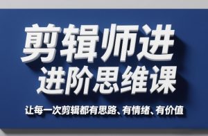 剪辑师进阶思维课,让每一次剪辑都有思路、有情绪、有价值-虚拟资源库