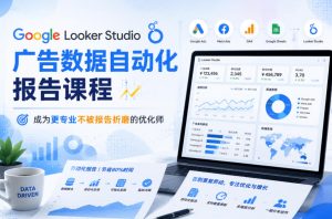 Google Looker Studio广告数据自动化报告课程，成为更专业不被报告折磨的优化师-虚拟资源库