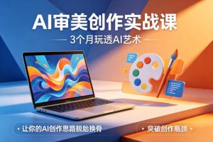 AI审美创作实战课,3个月玩透AI艺术,让你的AI创作思路脱胎换骨,突破创作瓶颈-虚拟资源库