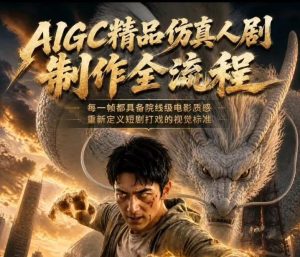 AIGC精品仿真人剧豢龙人全流程制作解析2026,国风仿真人创作+打斗剧情+人设编排,一站式AI短剧入门-虚拟资源库