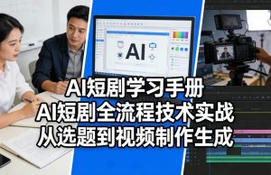AI短剧学习手册,AI短剧全流程技术实战,从选题到视频制作生成-虚拟资源库