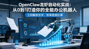 OpenClaw龙虾自动化实战:从0到1打造你的全能办公机器人,立刻解放双手,效率直接拉满-虚拟资源库