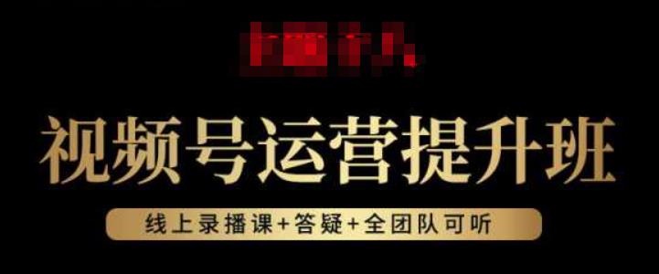 视频号运营提升班:视频号起号逻辑,视频号选品技巧及带货-虚拟资源库
