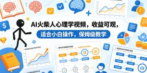 AI火柴人心理学视频,收益可观,适合小白操作,保姆级教学-虚拟资源库