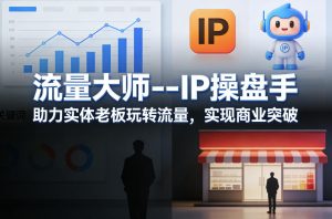 流量大师—IP操盘手,助力实体老板玩转流量,实现商业突破-虚拟资源库