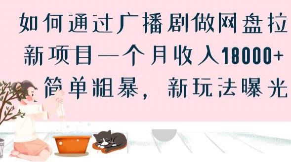 如何通过广播剧做网盘拉新项目一个月收入18000+,简单粗暴,新玩法曝光【揭秘】-虚拟资源库