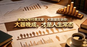 某公众号付费文章:大数据告诉你:大器晚成,才是人生常态-虚拟资源库
