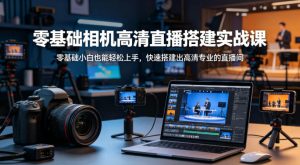 零基础相机高清直播间搭建实战课，小白也能轻松上手，快速搭建出高清专业的直播间-虚拟资源库