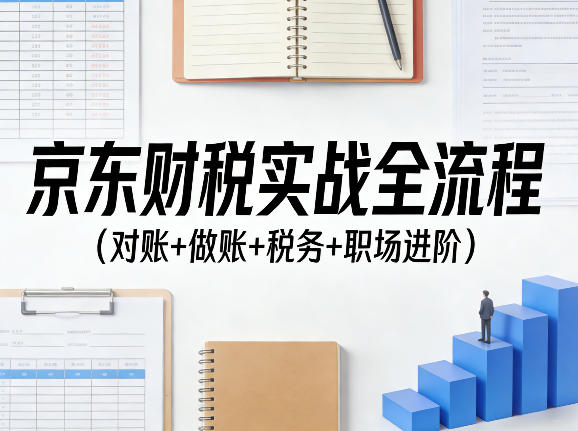 京东财税实战全流程(对账+做账+税务+职场进阶)