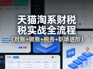 天猫淘系财税实战全流程(对账+做账+税务+职场进阶)-虚拟资源库