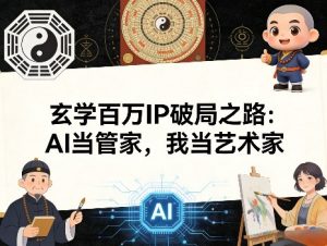 玄学百万IP破局之路:AI当管家,我当艺术家-虚拟资源库