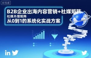 B2B企业出海内容营销+社媒矩阵,从0到1的系统化实战方案-虚拟资源库