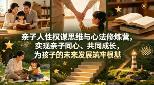 亲子人性权谋思维与心法修炼营,实现亲子同心、共同成长,为孩子的未来发展筑牢根基【音频】-虚拟资源库