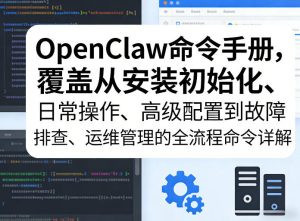 OpenClaw命令手册，覆盖从安装初始化、日常操作、高级配置到故障排查、运维管理的全流程命令详解-虚拟资源库