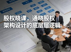 股权晓课，通晓股权架构设计的底层逻辑-虚拟资源库