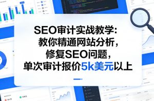 SEO审计实战教学:教你精通网站分析,修复SEO问题,单次审计报价5k美元以上-虚拟资源库