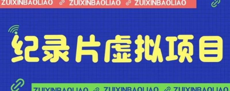 价值1280的蓝海纪录片虚拟项目,保姆级教学,轻松日入600+【揭秘】-虚拟资源库