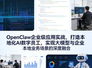OpenClaw企业级应用实战，打造本地化AI数字员工，实现大模型与企业本地业务场景的深度融合-虚拟资源库