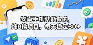 安卓手机就能做的，纯0撸项目，每天稳定30+-虚拟资源库