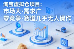 淘宝虚拟仓项目，市场大，需求广，零竞争，赛道几乎没人操作-虚拟资源库