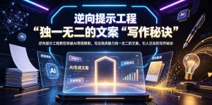 逆向提示工程教您突破AI常规限制，写出独具魅力独一无二的文案，引人注目的写作秘诀【原创双语字幕】-虚拟资源库