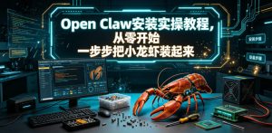 Open Claw安装实操教程,从零开始一步步一步步把小龙虾装起来-虚拟资源库