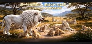 用一张普通图片，通过GPT写剧情，再用Seedance 2.0做动态演绎，居然能生成迪士尼风格搞笑动画-虚拟资源库
