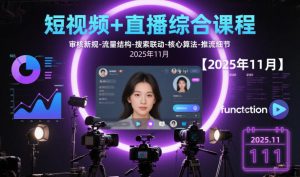 短视频+直播综合课程,审核新规-流量结构-搜索联动-核心算法-推流细节【更新3月】-虚拟资源库