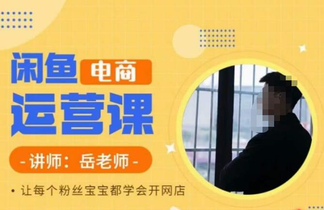 岳老师·闲鱼电商运营课,让每个粉丝宝宝都学会开网店-虚拟资源库