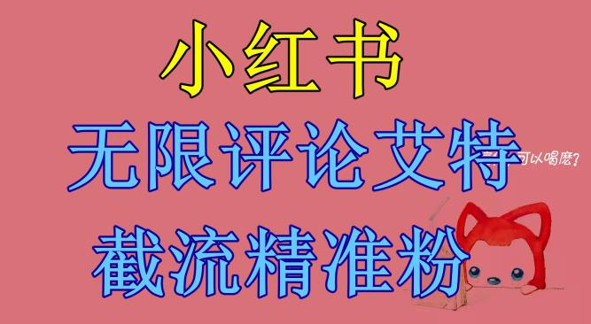 小红书无限评论艾特截流精准粉(软件+教程)-虚拟资源库