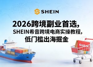 2026跨境副业首选,SHEIN希音跨境电商实操教程,低门槛出海掘金-虚拟资源库