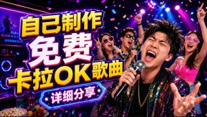 零基础AI制作免费卡拉OK视频教程，从歌曲生成、音轨分离到字幕制作、视频导出，手把手教学-虚拟资源库