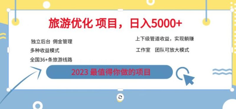 7.22旅游项目最新模式,独立后台+全国35+线路,日入5000+【揭秘】-虚拟资源库