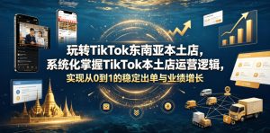 玩转TikTok东南亚本土店，系统化掌握TikTok本土店运营逻辑，实现从0到1的稳定出单与业绩增长-虚拟资源库
