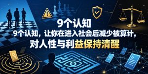 付费文章：9个认知，让你在进入社会后减少被算计，对人性与利益保持清醒-虚拟资源库