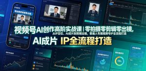 视频号AI创作高阶实战课｜零拍摄零剪辑零出镜，从IP定位、AI成片到剪辑运维，普通人专属视频号IP全流程打造-虚拟资源库