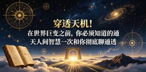 付费文章：穿透天机！在世界巨变之前，你必须知道的通天人间智慧一次和你彻底聊通透-虚拟资源库