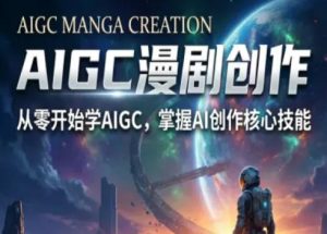 AIGC精品漫剧创作全流程解析,S级漫剧教学,从零开始学AIGC漫剧创作-虚拟资源库