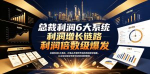 总裁利润6大系统，打通从开源到节流的利润增长链路，让企业在复杂市场中实现利润倍数级爆发-虚拟资源库