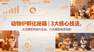 动物IP孵化秘籍|3大核心技法,从流量密码到AI生成,打造爆款萌宠短剧-虚拟资源库