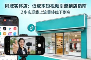 同城实体店,如何低成本把客户从短视频带到线下门店-虚拟资源库