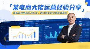 某电商大佬运营经验分享,最新系统电商实战玩法,跳出低毛利实现高效盈利(更新)-虚拟资源库