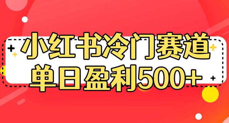 小红书冷门赛道,单日盈利500+【揭秘】-虚拟资源库