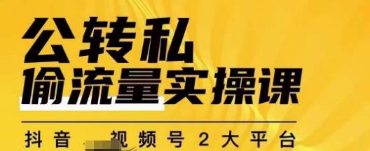 群响公转私偷流量实操课，致力于拥有更多自持，持续，稳定，精准的私域流量！-虚拟资源库