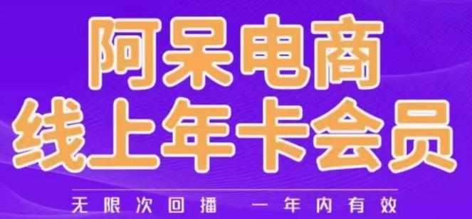 阿呆电商线上年会员，阿呆电商干货分享（更新中）-虚拟资源库