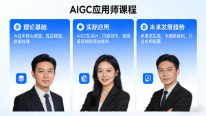 AIGC应用师课程,覆盖了AI技术的理论基础、实际应用、以及未来发展趋势-虚拟资源库